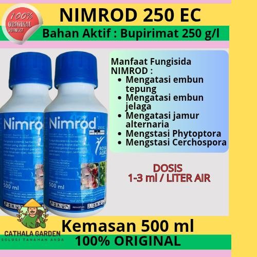 NIMROD 20 EC KEMASAN 500ML FUNGISIDA ANTI JAMUR TANAMAN BAHAN AKTIF BUPIRIMAT 250 G/L