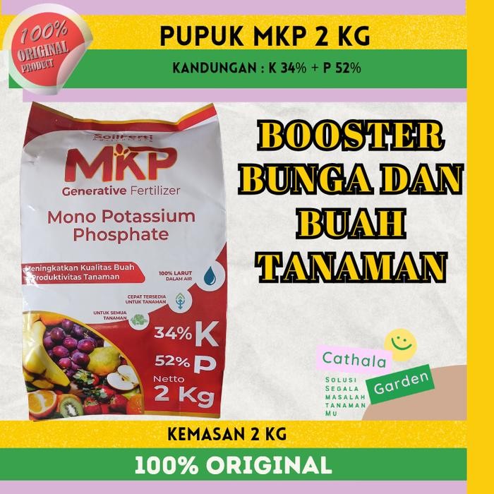 PUPUK MKP KEMASAN 2 KG BOOSTER BUAH MANGGA, DURIAN, ALPUKAT, JERUK