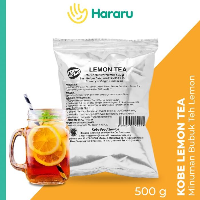 

Kobe Lemon Tea Teh Bubuk Lemon Tea Powder Drink Halal 500 gram