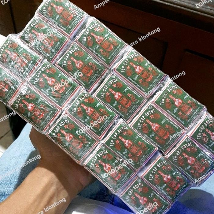 

teh cap botol hijau 8 gr - teh bubuk/teh tubruk kecil