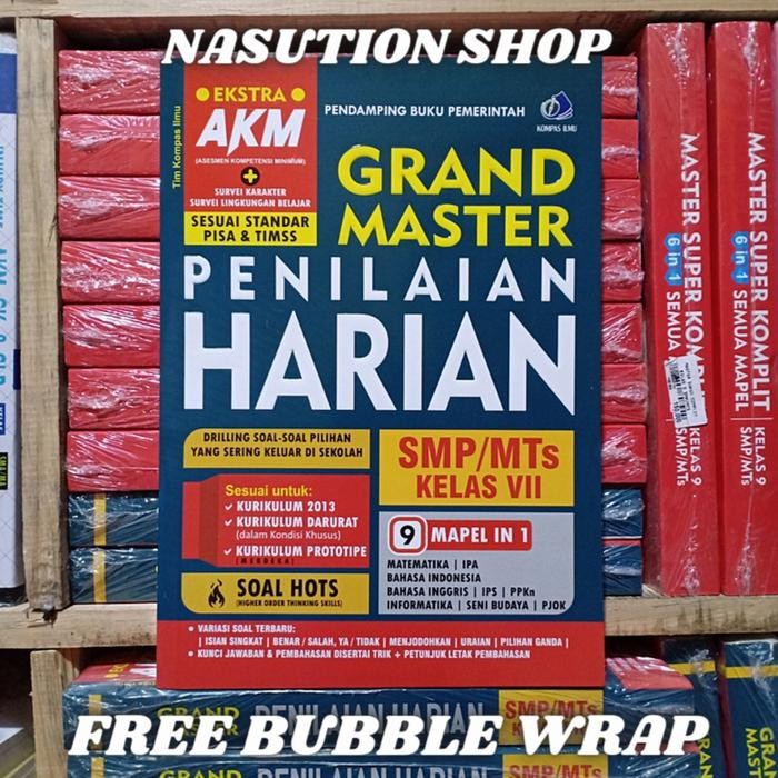 

Ready- Buku Soal Kelas 7 / 1 Smp Grand Master Penilaian Harian 9 Mapel Kompas