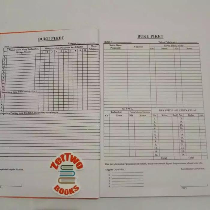 

Ready- Buku Piket Guru/Pegawai (Packing Bubble Wrap)