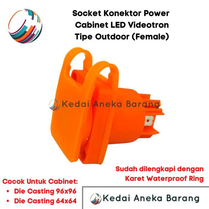 Socket Soket Konektor Outdoor Power Cabinet Kabinet Videotron Female