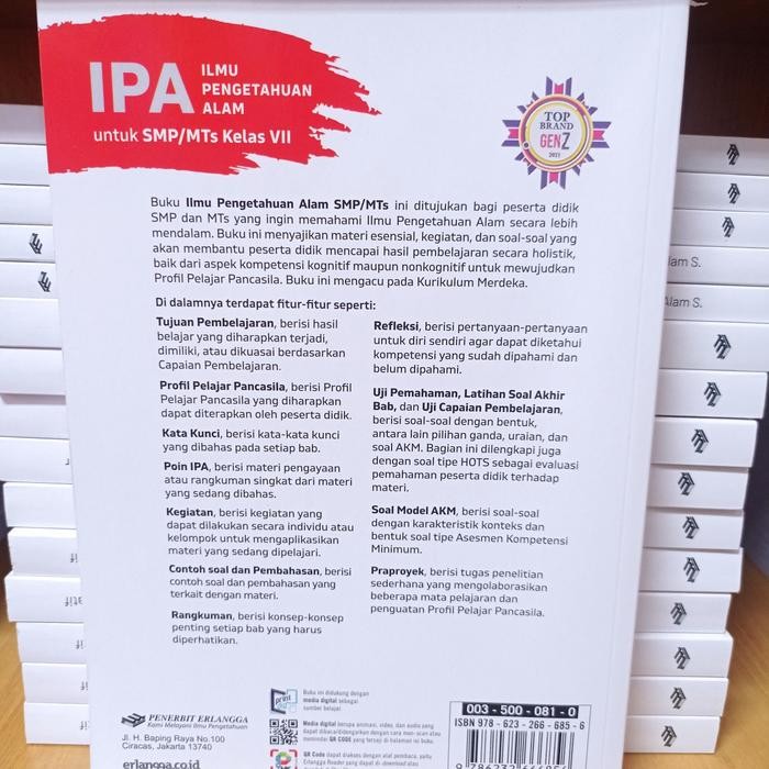 

Ready- Obral Buku Smp Ipa Kelas 7 Kurikulum Merdeka Erlangga