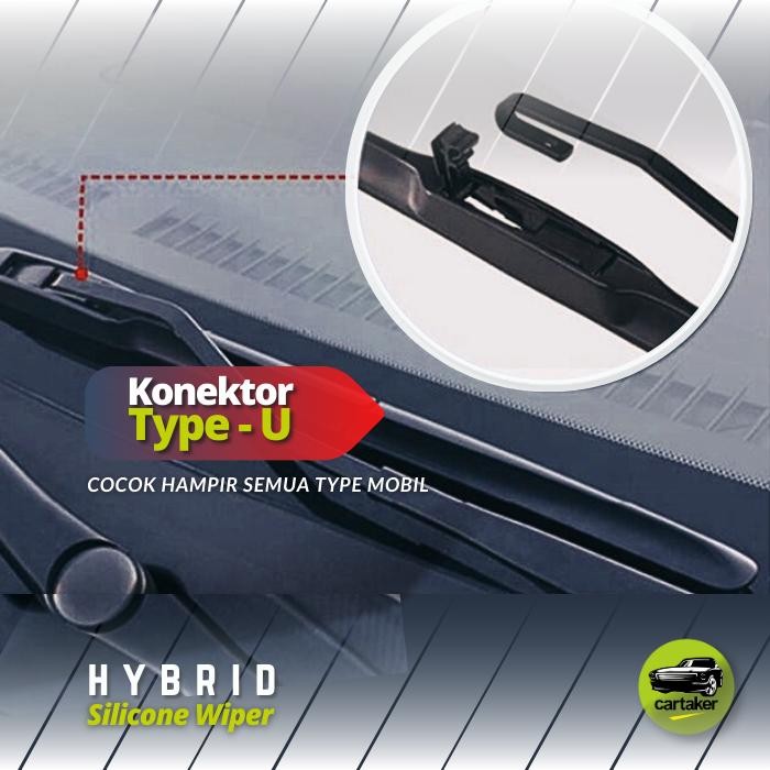 WIPER NISSAN XTRAIL T30 T31 T32 FRAMELESS HYBRID SILICON KARET KACA