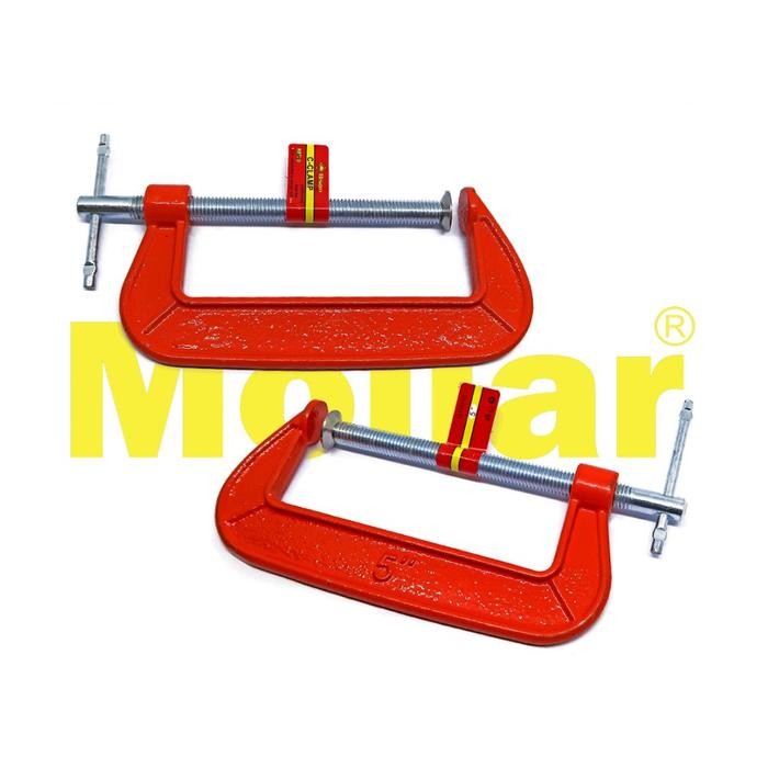BISON CLAMP C 5 INCH CATOK PENJEPIT 125 MM KLEM KAYU BESI JEPIT 5"