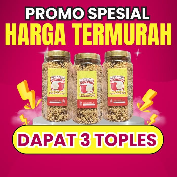 

New DAPAT 3 BOTOLBAWANG MERAH GORENG ASLI TANPA CAMPURAN Msg Bahan Masakan