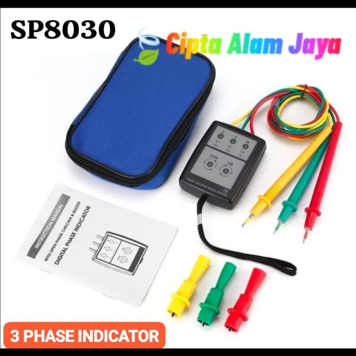 Digital 3 Three Phase Indicator Rotation Sequence Meter Tester Sp8030