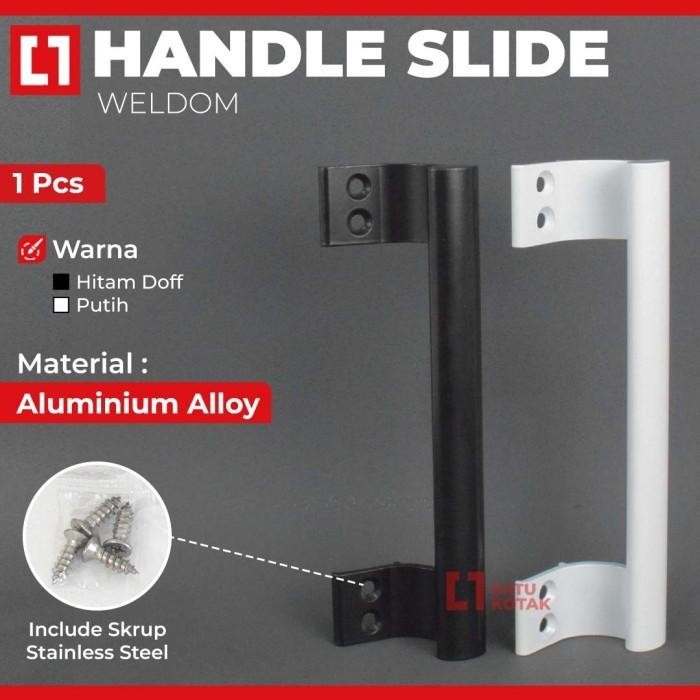 Weldom Handle Tarikan Pintu Swing/Sliding Geser/Dorong Aluminium Upvc