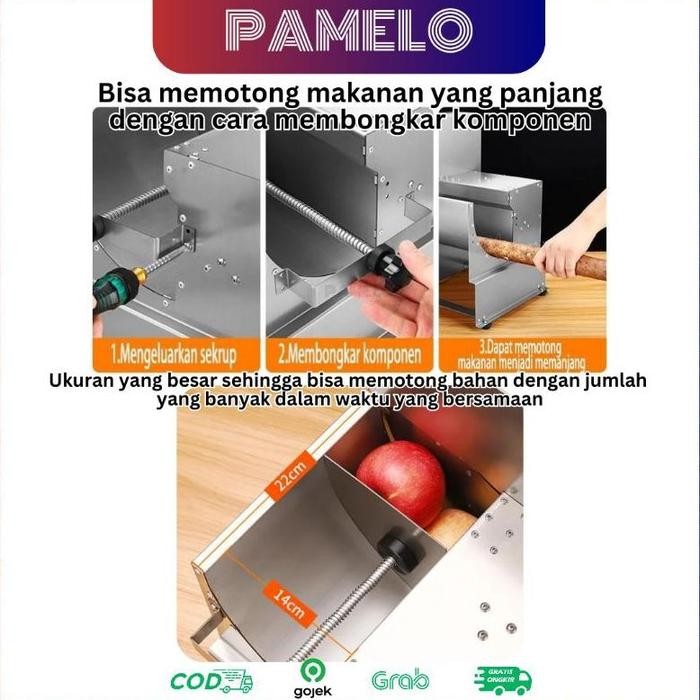 Mesin Pemotong Pengiris Sayuran Elektrik Dadu, Mustofa Iris Bawang Kentang Wortel Basreng