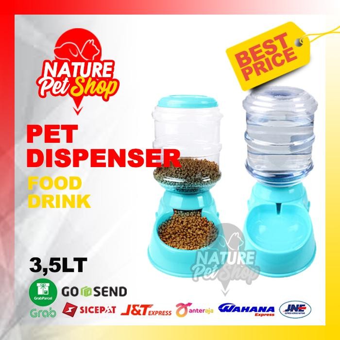 Tempat MAKAN Otomatis Tempat MINUM Otomatis DISPENSER Kucing Anjing