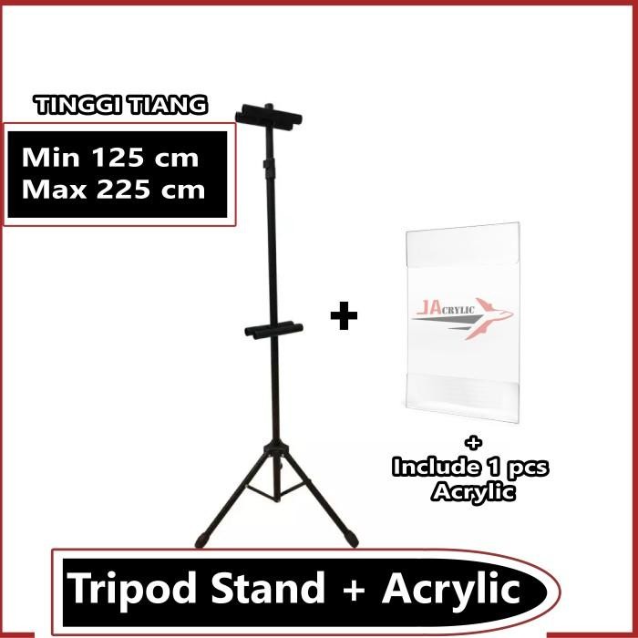 [Expert] Tripod Banner / Tripod Stand Display / Tiang Bare Peduli Lindungi