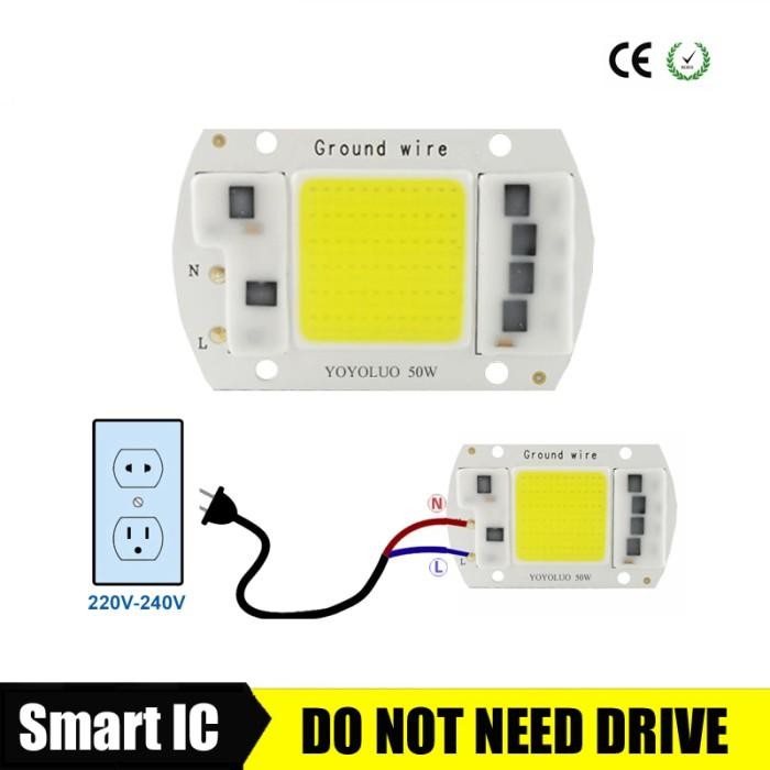 [Expert] LED HPL 50W Suku cadang Lampu sorot LED HPL COB 220V AC 20W 30W 50Watt