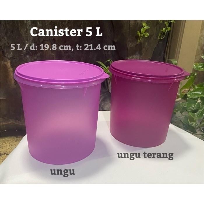 Tempat Snack ukuran 5 Liter Tupperware Crispy Canister Maxi Canister