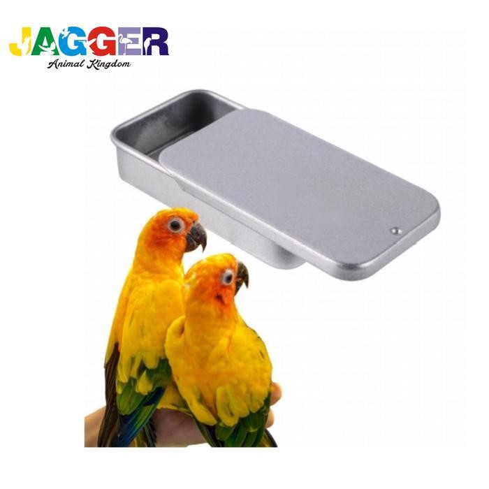 Wadah Pakan Burung Parrot Pointer Box Kecil Tempat Makan Glosir 12 Pcs