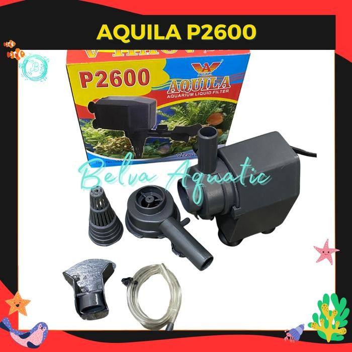 AQUILA 2600 Pompa Celup Pompa Aquarium Pompa Hidroponik Aquila P-2600
