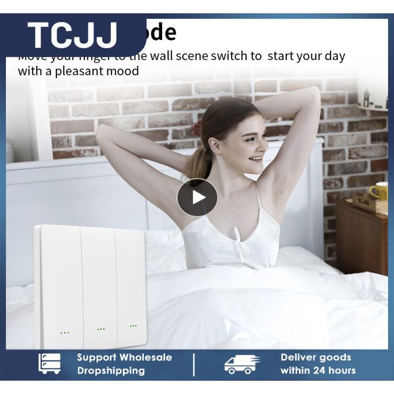 Tuya Free Pasting 9 Scene Switch Tuya Smart Switch Support Alexa Home