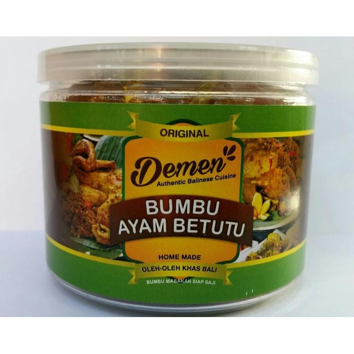 

Bumbu Ayam Betutu Siap Saji DEMEN Oleh - Oleh Khas Bali Original 300gr