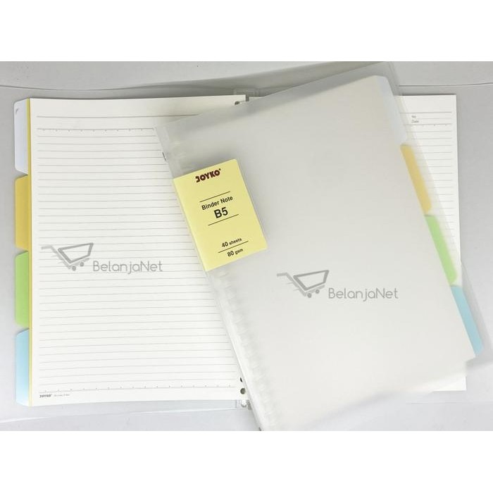 

Binder Note Map Binder File Joyko Transparan B5-TP-P144 ukuran B5