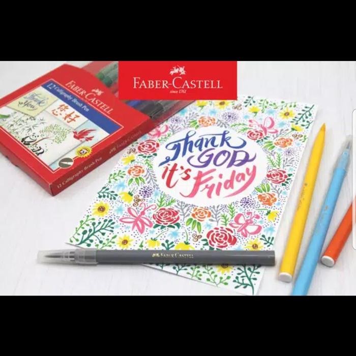 

calligraphy brush pen faber castell kode 193