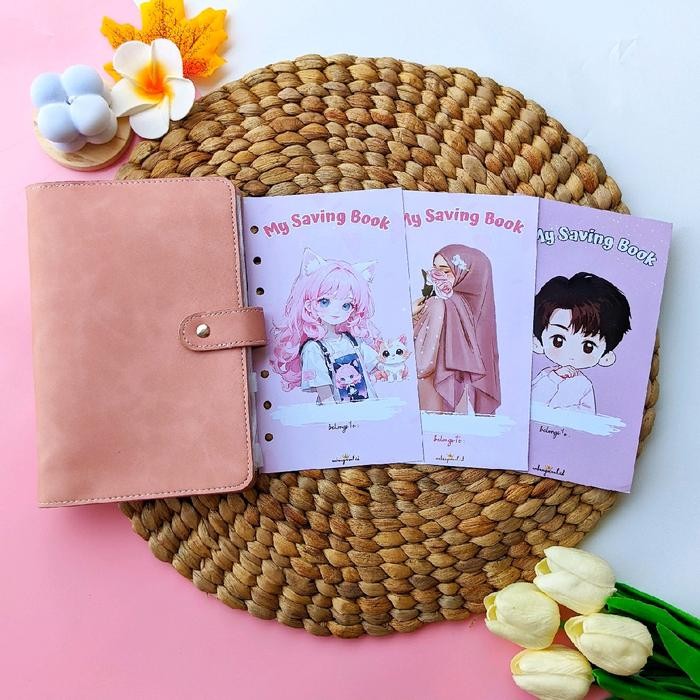 

[5 Ziplock] Paket Binder Nabung Retro Stationery Alat Tulis Kode 675