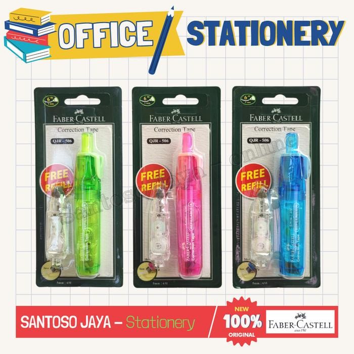 

correction tape faber castell qjr-506 - tip-ex - tip x kertas qjr506 kode 535