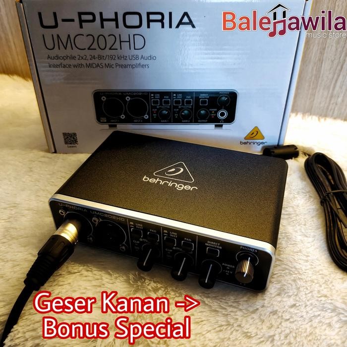 Sound Card Soundcard Behringer umc202hd UMC 202 HD UMC202 HD