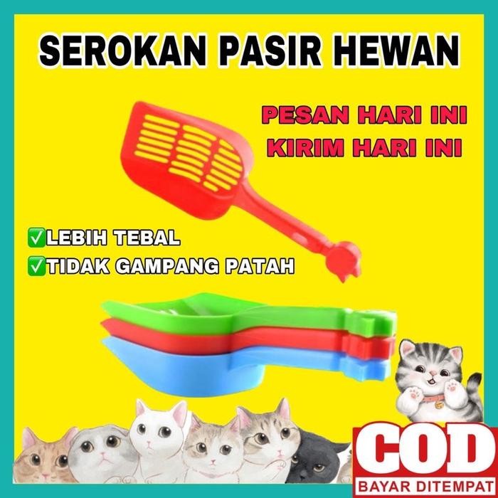 Serokan Pasir Kucing Anjing Kelinci Sekop Pasir Kucing Serokan Kucing Sekop Kucing Sekop Pasir