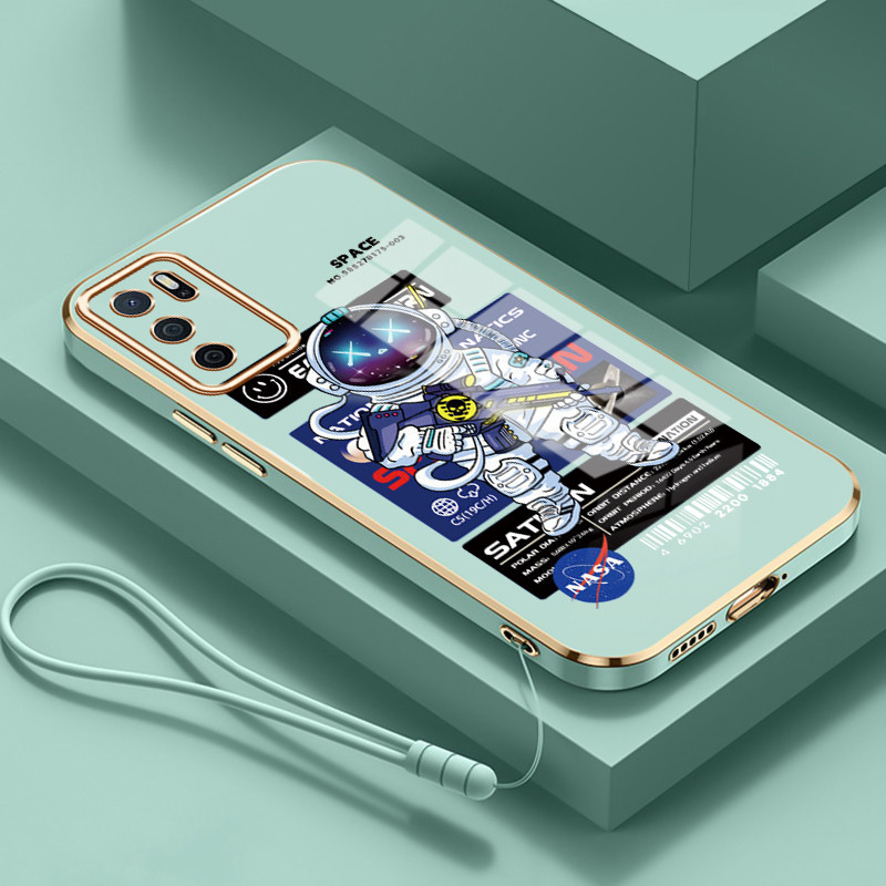 Casing Untuk OPPO A16 A16s A54s Case Casing Robot Cyber silikon tahan HP Softcase Kasing electroplat