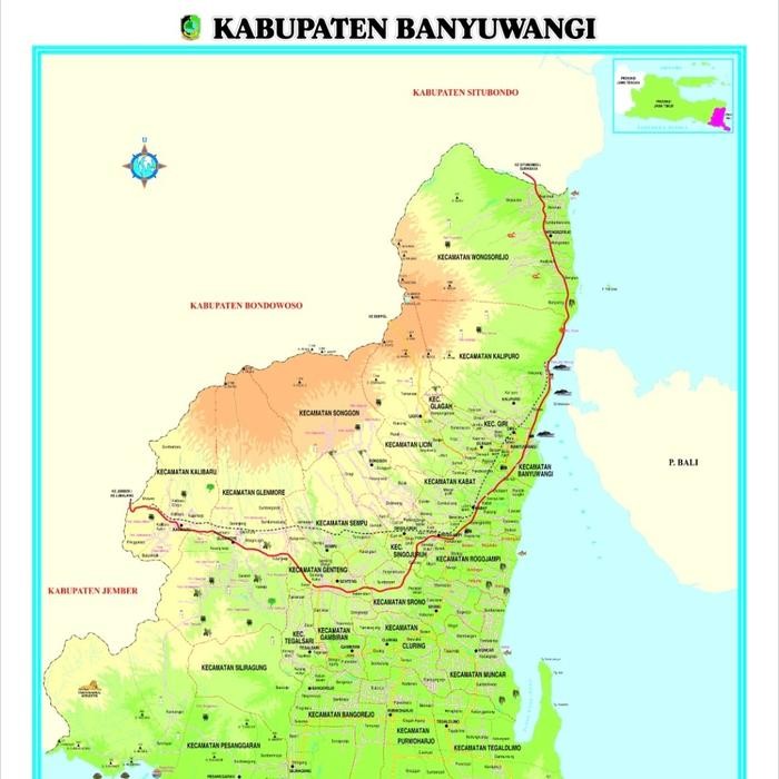 

Ready Peta Bingkai Kabupaten Banyuwangi Sedang