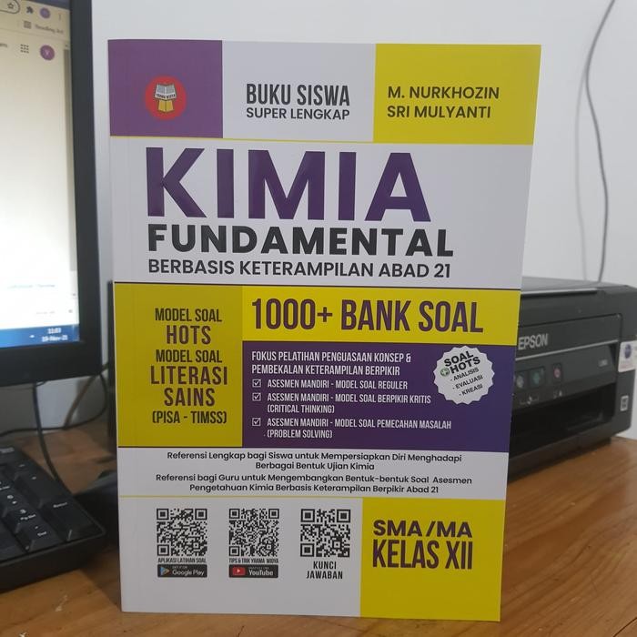 

Ready KIMIA FUNDAMENTAL 1000+ BANK SOAL SMA/MA KELAS 12 / XII - YRAMA WIDYA