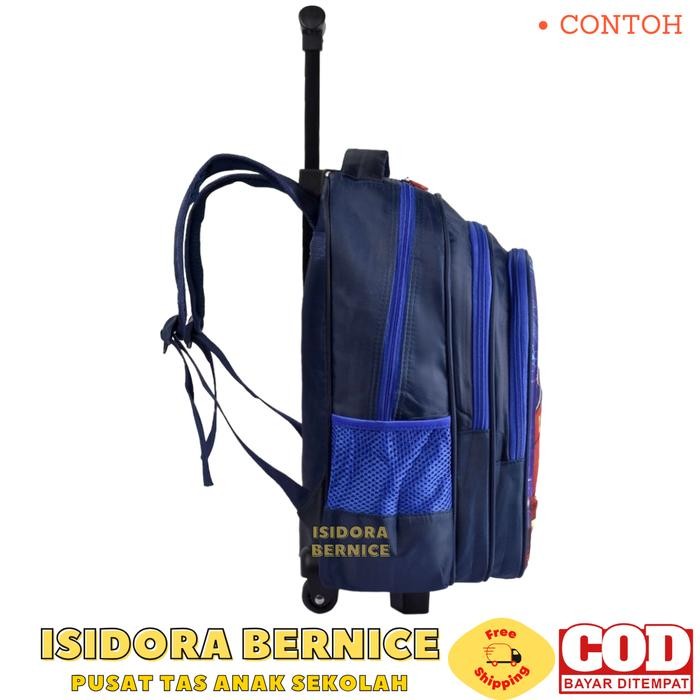 ORIGINAL.. TROLLEY TAS KOPER SEKOLAH SD ANAK LAKI LAKI SPIDER