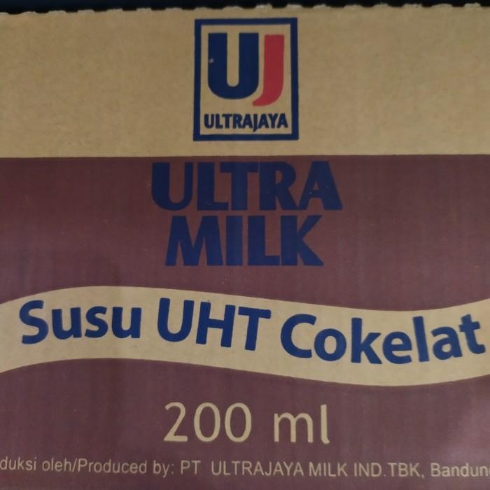 

(Allthebest) Ultra Jaya Ultra Milk Susu UHT Cokelat Chocolate 200ml Karton / Dus
