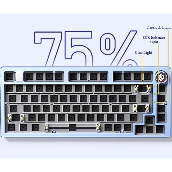 [Expert] Leobog Hi75 75% Aluminum Barebone Mechanical Keyboard Kit Hi-75