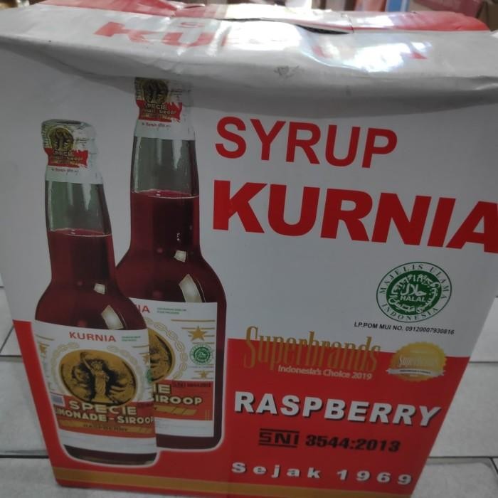 (Allthebest) Syrup Kurnia Raspberry 6 x 600 ml