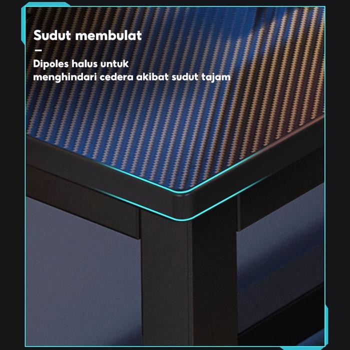 [Allthebest] Meja Gaming Karbon Serat / Meja Gaming Type L /Meja Komputer Aesthetic