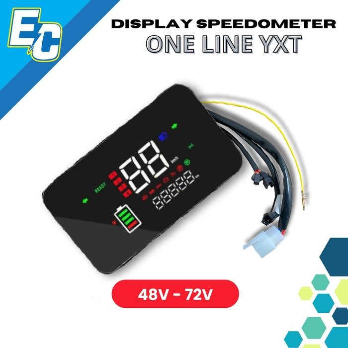 Display speedometer motor Listrik one line YXT 48V - 72V