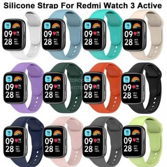 Strap Redmi Watch 3 ACTIVE polos Silicon Tali Jam Xiaomi Redmi