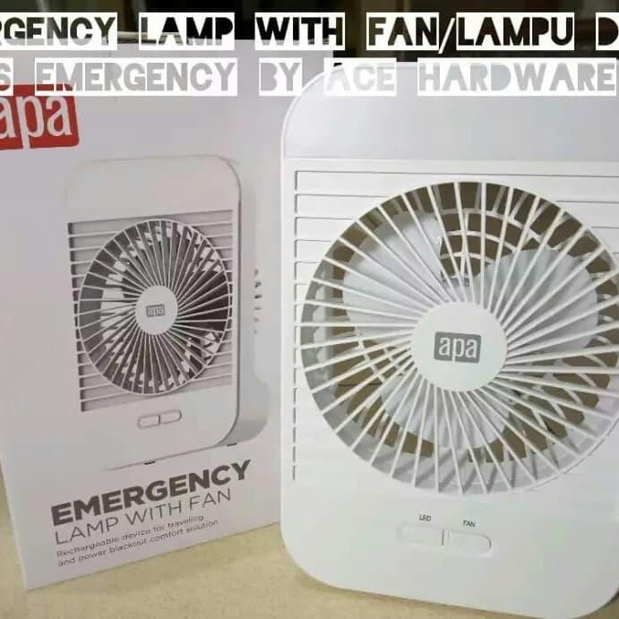 TERBARU Emergency Lamp & Fan / Lampu & Kipas Emergency brand APA ACE HARDWARE