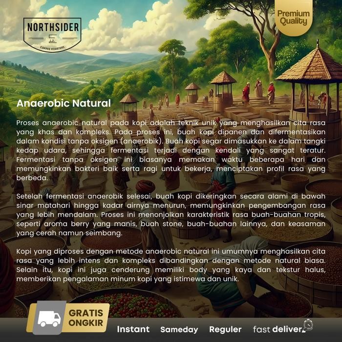 

NORTHSIDER KOPI ARABIKA ETHIOPIA GUJI HARO WACHU URAGA ANAEROBIC NATURAL COFFEE