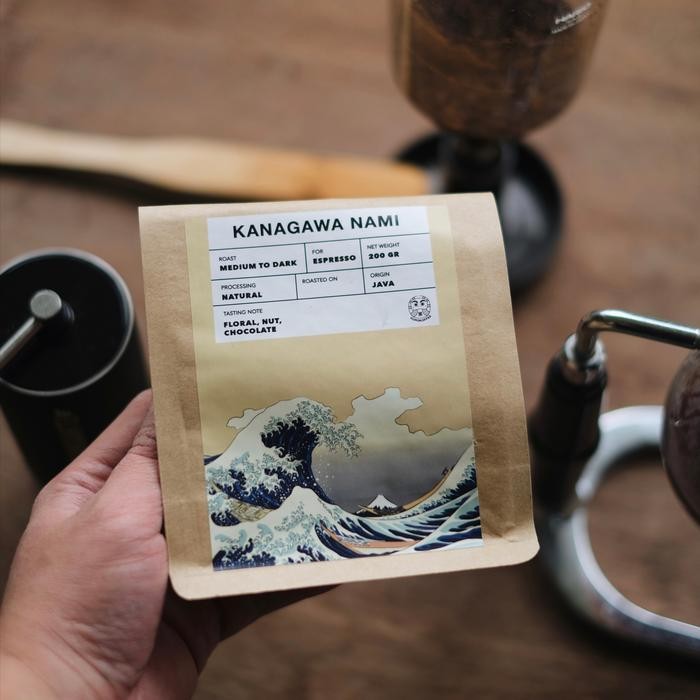 

KANAGAWA NAMI COFFEE BEANS FOR ESPRESSO 200 GR / BIJI KOPI JAVA