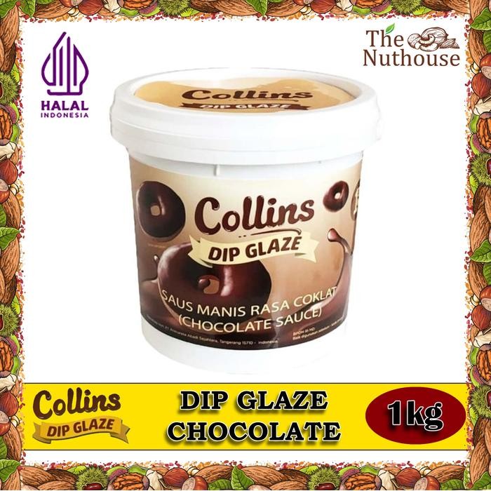 

FREShBgt- Collins DIP GLAZE Chocolate / Topping Cokelat Kue Donut Pisang 1kg