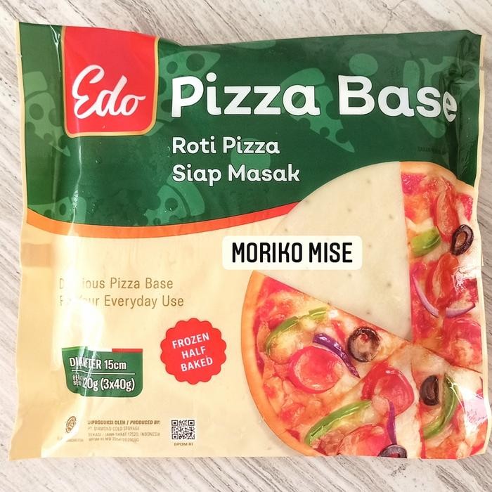 

FREShBgt- edo pizza base 120gr / roti pizza / pizza instan / pizza dough frozen