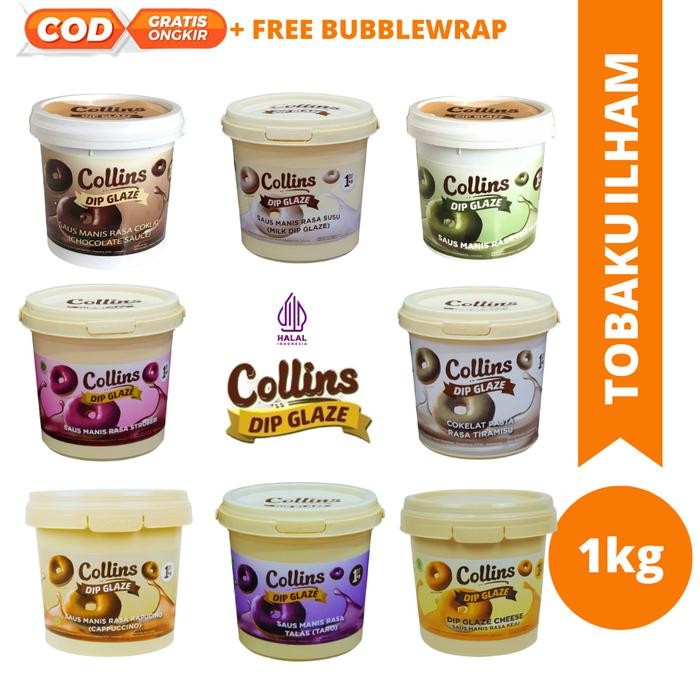 

FREShBgt- PROMO!!Collins Dip Glaze 1kg EXP DIJAMIN LAMA
