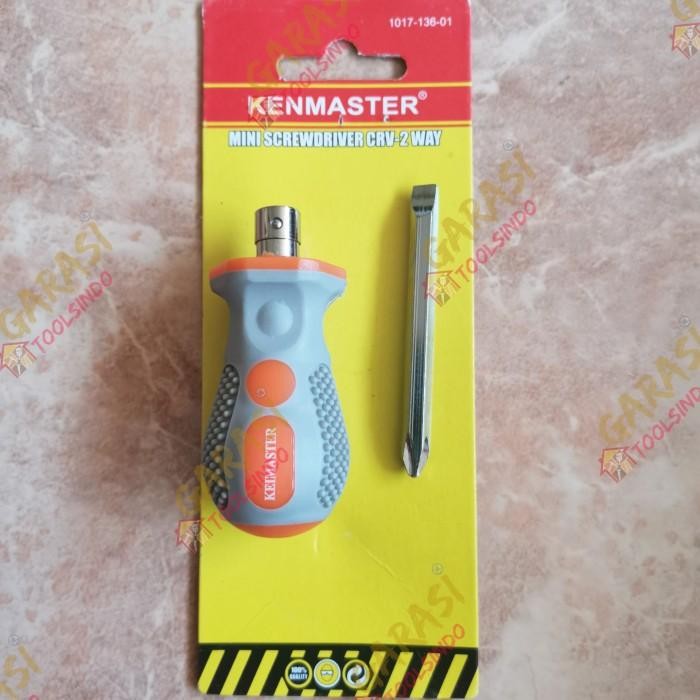 (Expert) obeng cebol bolak balik Kenmaster obeng plus minus obeng bogel mini