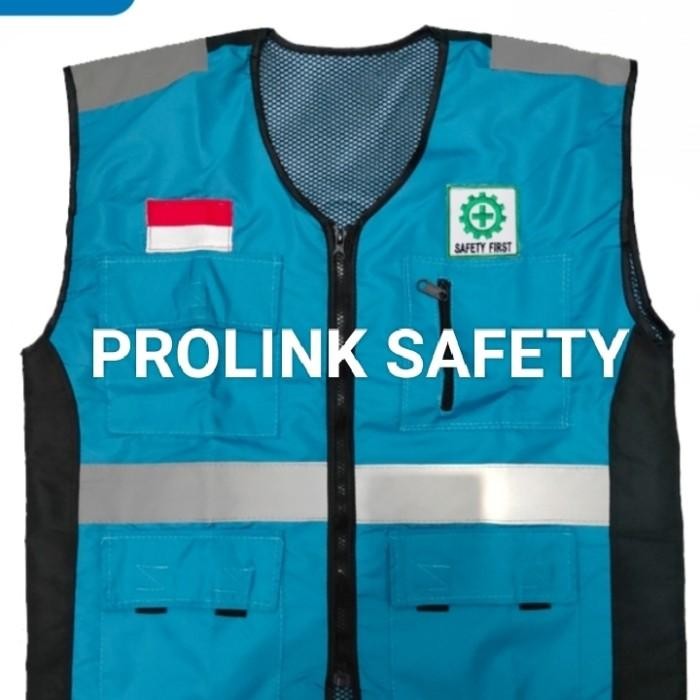 [Allthebest] ROMPI SAFETY BAHAN TASLAN BIRU MUDA TOSKA