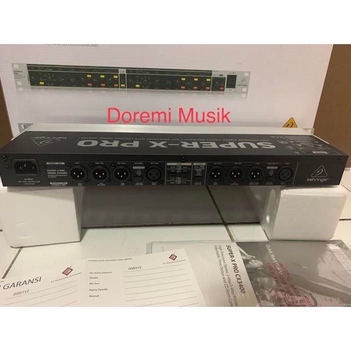 Hemat Crossover Aktif 2Way / Mono / 4Way / 3Way Behringer Cx 3400 Original