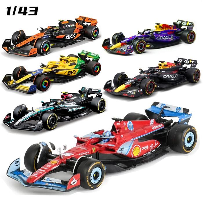 TERLARIS Bburago 1: 43 2024 F1 Ferrari SF24 Red bull RB20 Mercedes-benze W15 McLaren MCL38 AMR23