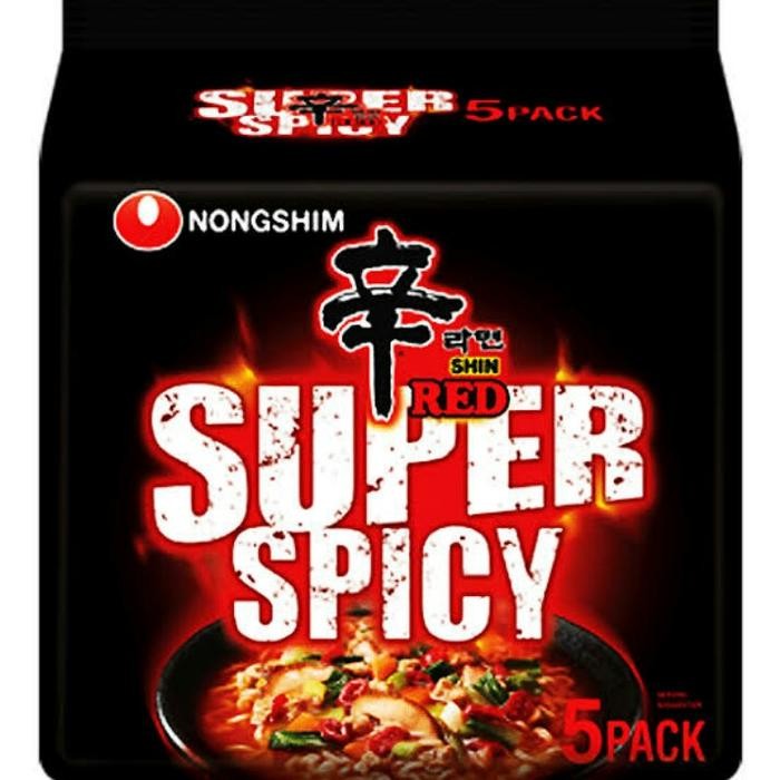 

Nongshim Shin Red Spicy - Mi Instant Rasa Pedas Multi Pack 5*120Gr Gratis Ongkir