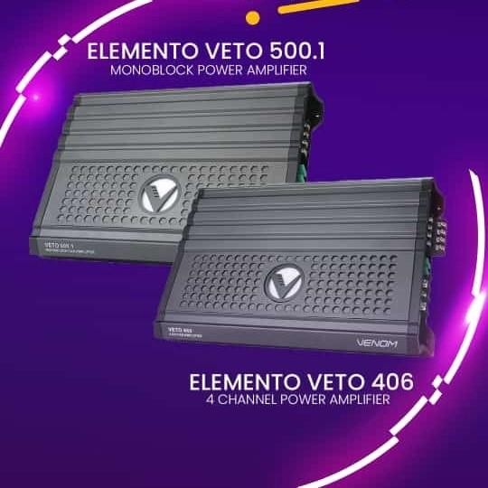 Terpopuler Venom Elemento Veto 500.1 Power Amplifier Monoblock Audio Mobil 1Ch